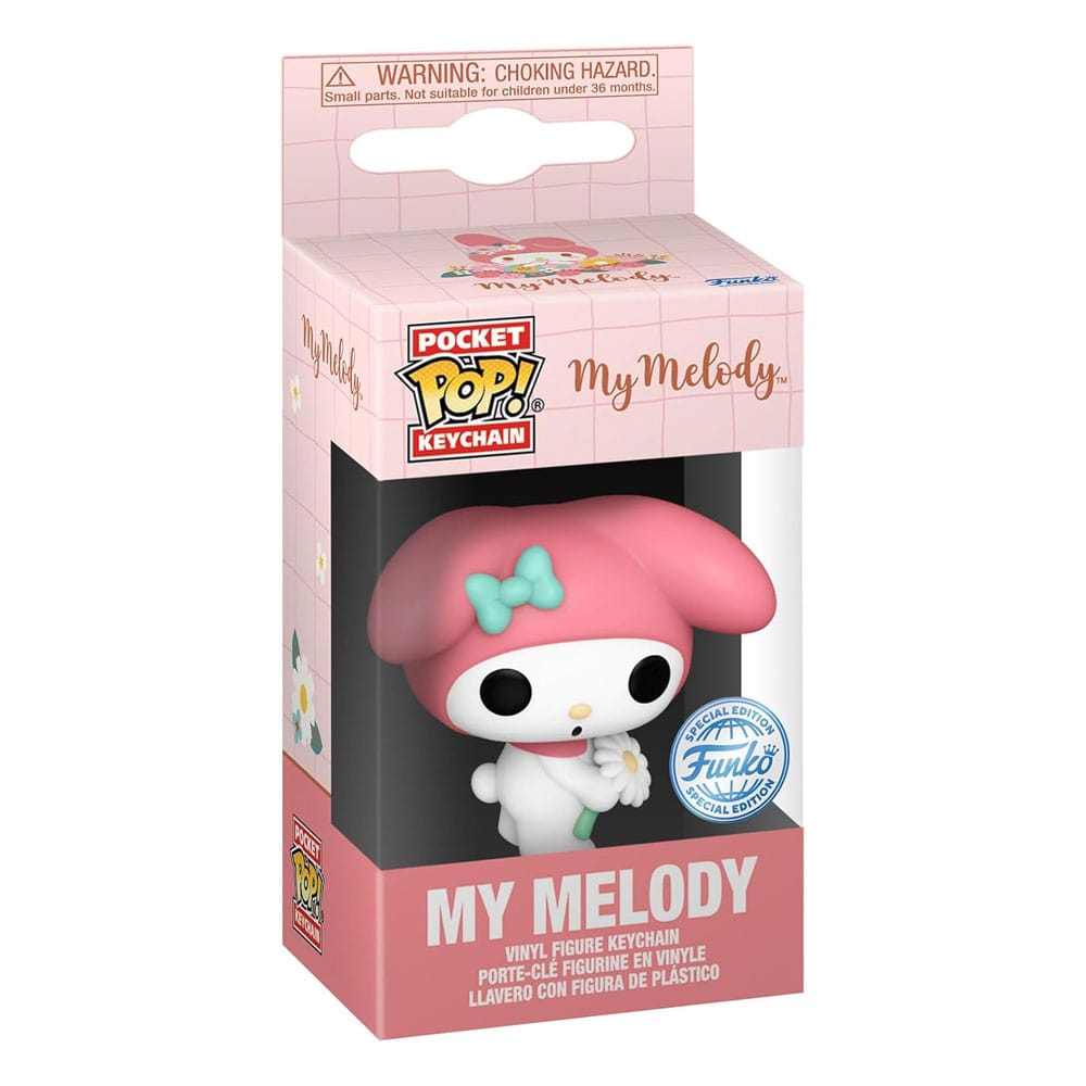 Hello Kitty POP! Vinyl Schlüsselanhänger 4 cm My Melody (Spring Time) Display (12) - Versand: 5-7 Tage nach Bestellung