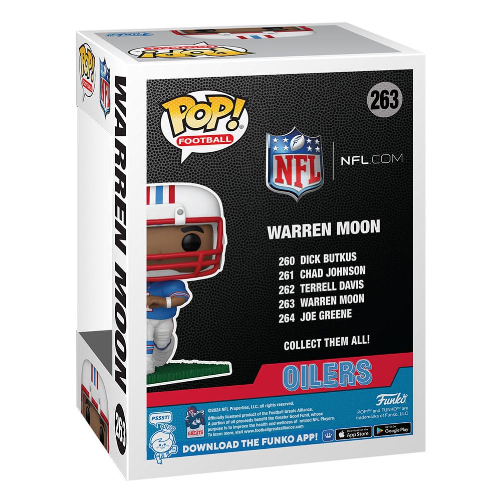 NFL: Legends POP! Sports Vinyl Figur Oilers- Warren Moon 9 cm - Versand: 5-7 Tage nach Bestellung