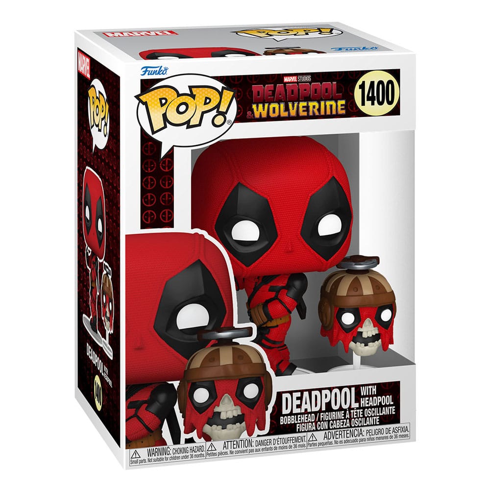 Deadpool 3 POP & Buddy! Vinyl Figur Deadpool w/Headpool 9 cm  - Versand: 5-7 Tage nach Bestellung