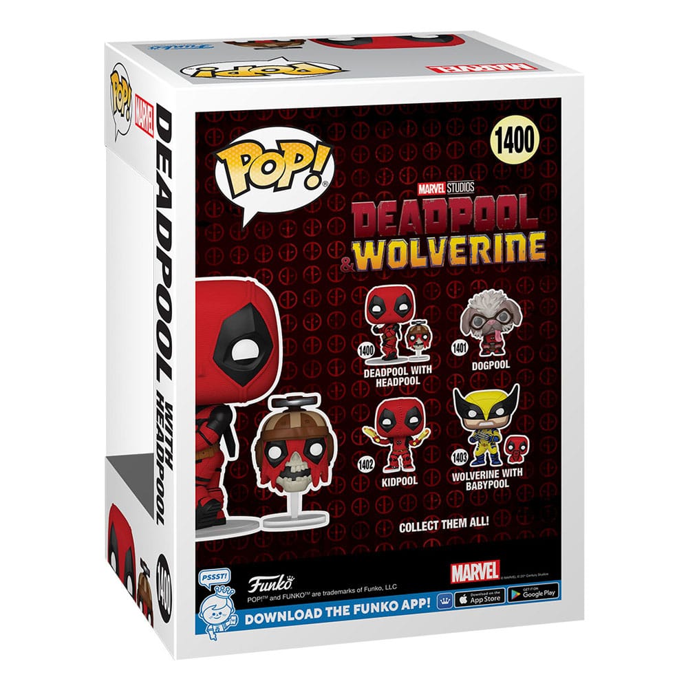 Deadpool 3 POP & Buddy! Vinyl Figur Deadpool w/Headpool 9 cm  - Versand: 5-7 Tage nach Bestellung