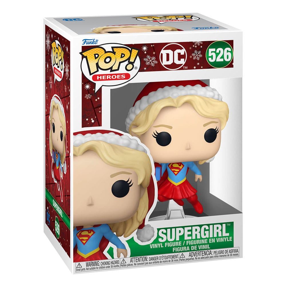 DC Comics POP! Heroes Vinyl Figur Holiday '24- Supergirl 9 cm - sofort lieferbar