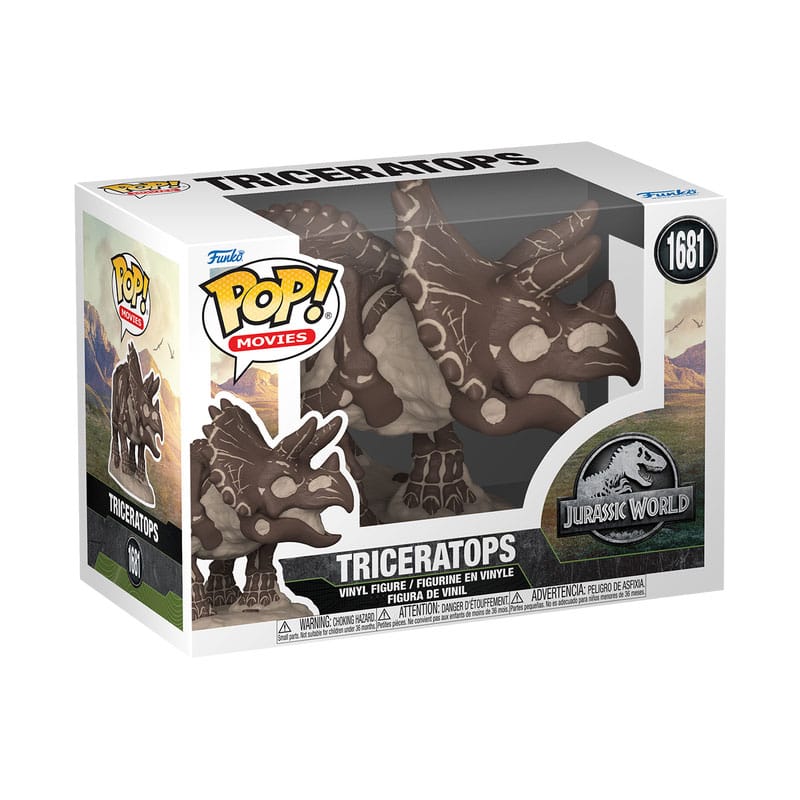 Jurassic Park Fossil POP! Movies Vinyl Figur Triceratops 9 cm - Versand: 5-7 Tage nach Bestellung