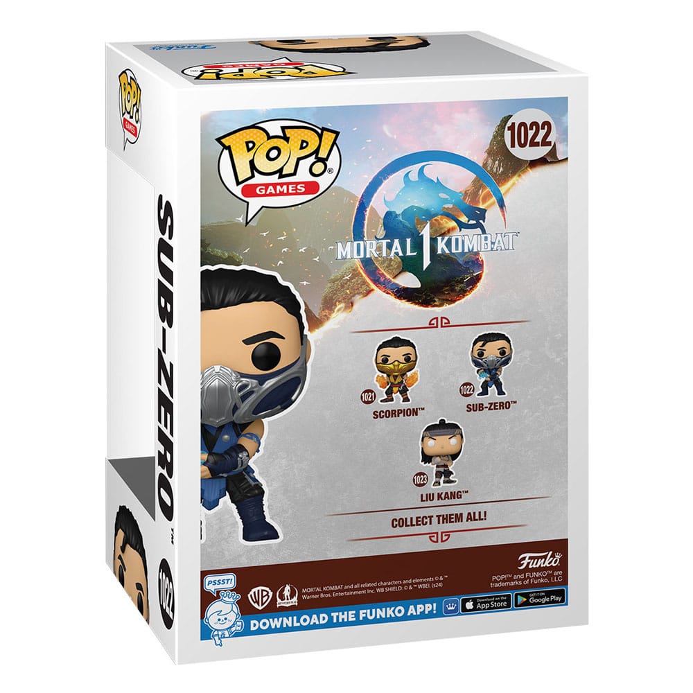 Mortal Kombat POP! Games Vinyl Figur Sub Zero 9 cm - Versand: 7 Tage nach Bestellung
