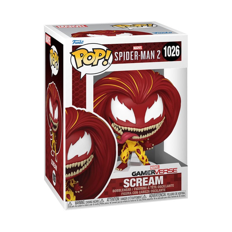 Spiderman 2 POP! Games Vinyl Figur Scream 9 cm - Versand: 5-7 Tage nach Bestellung