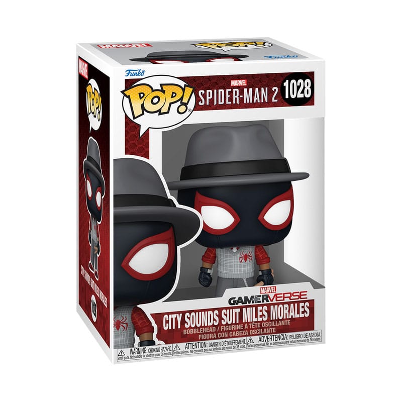 Spiderman 2 POP! Games Vinyl Figur City Sounds Miles 9 cm - Versand: 5-7 Tage nach Bestellung