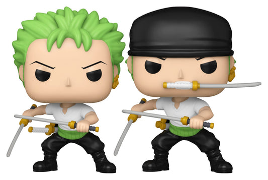 One Piece POP! Animation Vinyl Figuren Zoro (Refresh) w/Ch 9 cm Sortiment (6) - Preorder - ETA: 21.10.2025