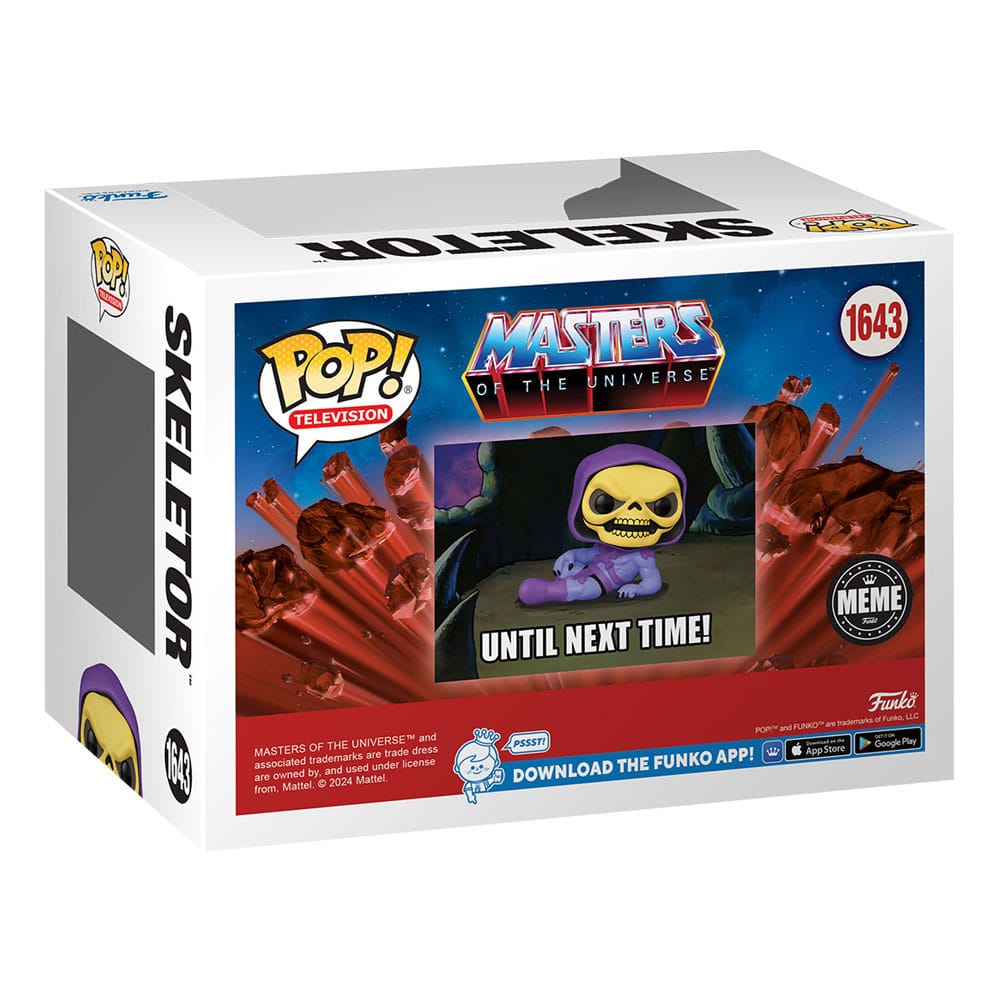 Masters of the Universe POP! TV Vinyl Figur Skeletor (Meme) 9 cm - Versand: 5-7 Tage nach Bestellung