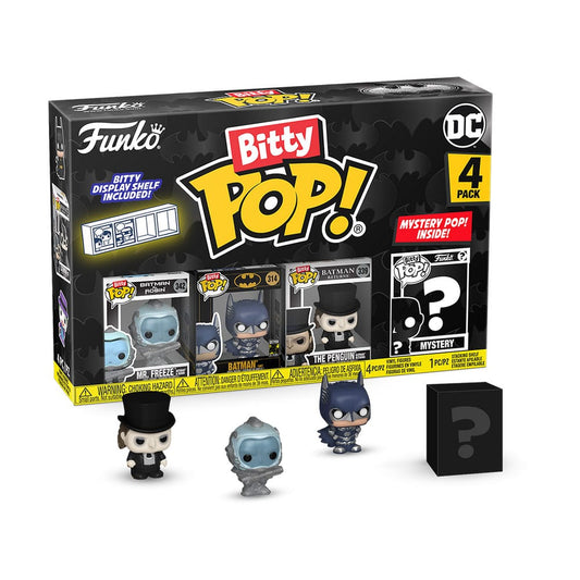 Batman 85th Anniversary Bitty POP! Vinyl Figuren 4er-Pack Freeze 2,5 cm - Preorder - ETA Ende 01.2025