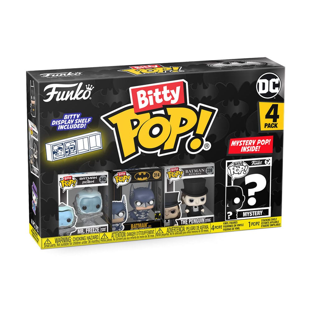 Batman 85th Anniversary Bitty POP! Vinyl Figuren 4er-Pack Freeze 2,5 cm - Preorder - ETA Ende 01.2025