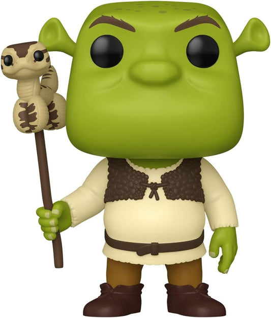 Shrek POP! Movies Vinyl Figur 30th Anniversary Shrek w/Snake 9 cm  - Preorder - ETA: 05.10.2025