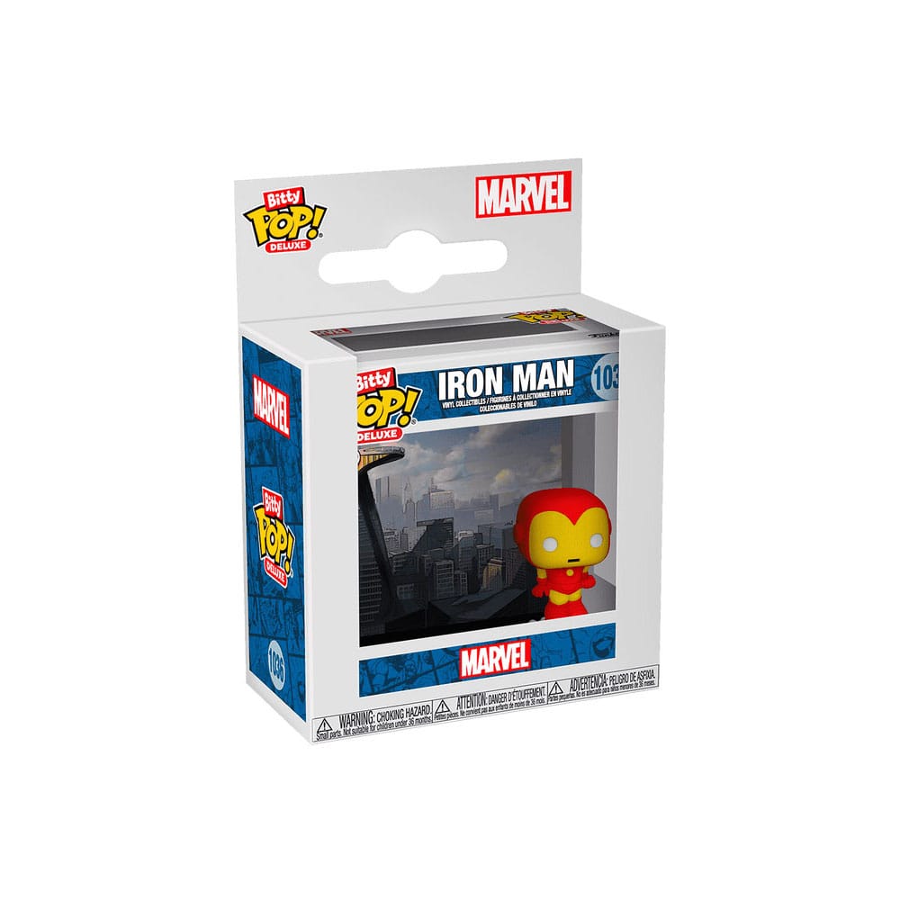 Iron Man Bitty POP! Deluxe Vinyl Figuren Iron Man(AvengerTower) Display (12) 2,5 cm - Versand: 5-7 Tage nach Bestellung