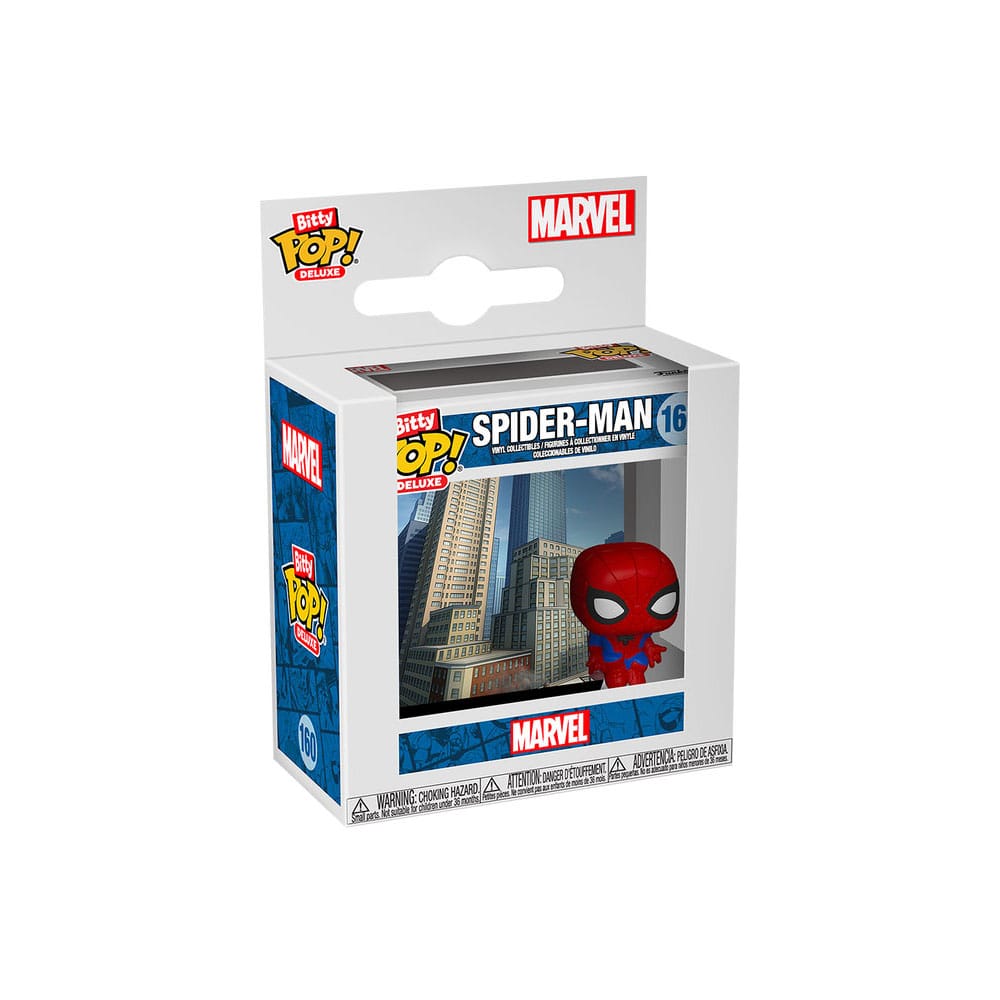 Spider-Man Bitty POP! Deluxe Vinyl Figuren Spider-Man(Cityscape) Display (12) 2,5 cm - Versand: 5-7 Tage nach Bestellung