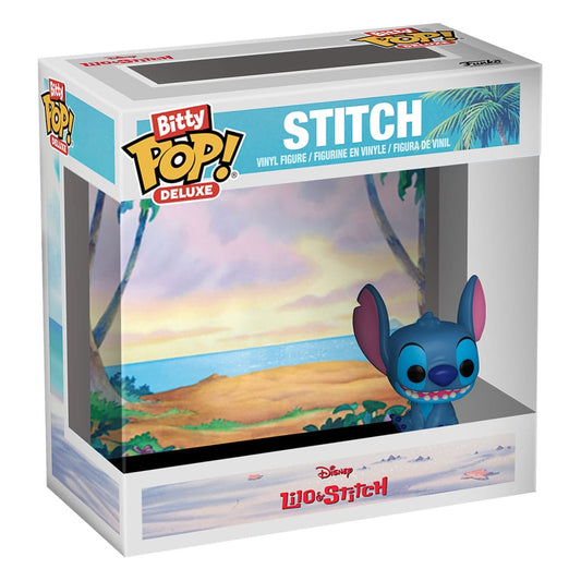 Disney Bitty POP! Deluxe Vinyl Figuren Stitch(Beach) Display (12) 2,5 cm - Versand: 5-7 Tage nach Bestellung