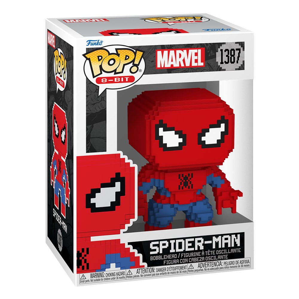 Marvel POP! 8-Bit Vinyl Figur Spider-Man 9 cm - Versand: 5-7 Tage nach Bestellung