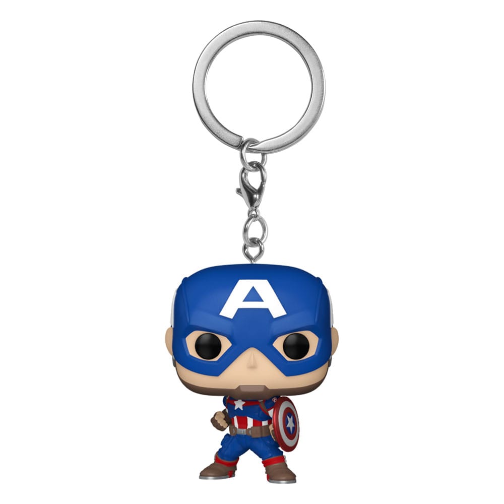 Marvel POP! Vinyl Schlüsselanhänger 4 cm New Classics - Captain America Display (12) - Preorder - ETA: 25.10.2026