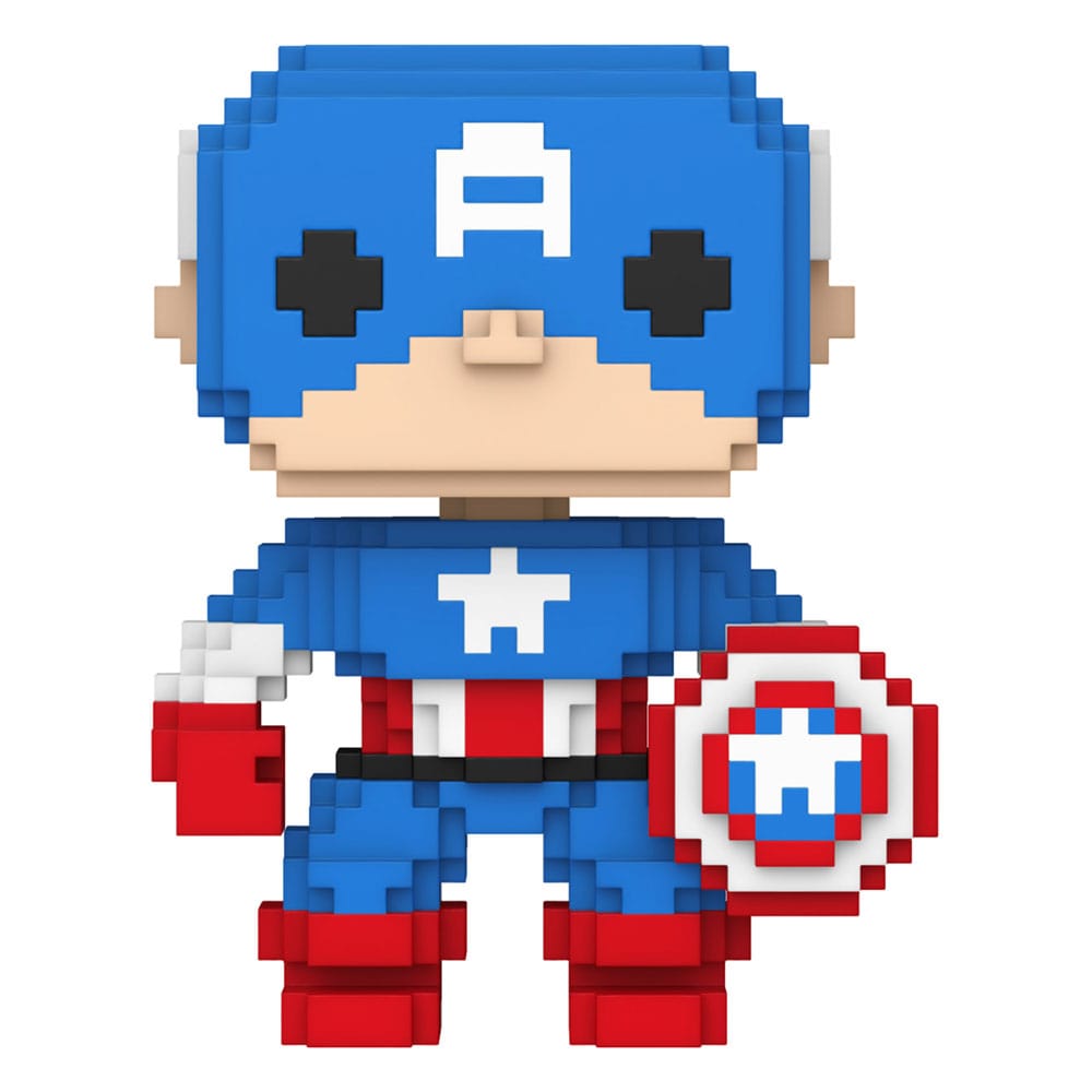 Marvel POP! 8-Bit Vinyl Figur Captain America 9 cm - Versand: 5-7 Tage nach Bestellung
