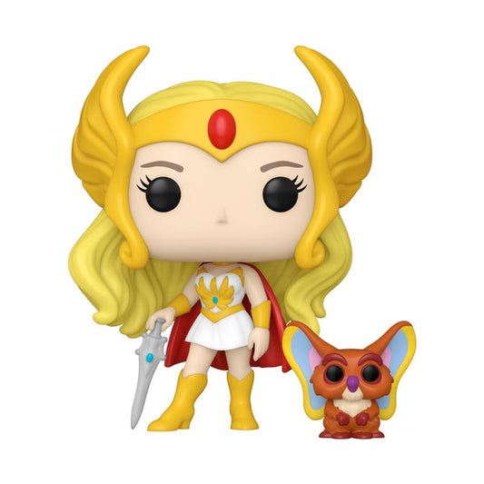 Masters of the Universe POP! & Buddy Vinyl Figur She-Ra w/Kowl 9 cm - Versand: 5-7 Tage nach Bestellung