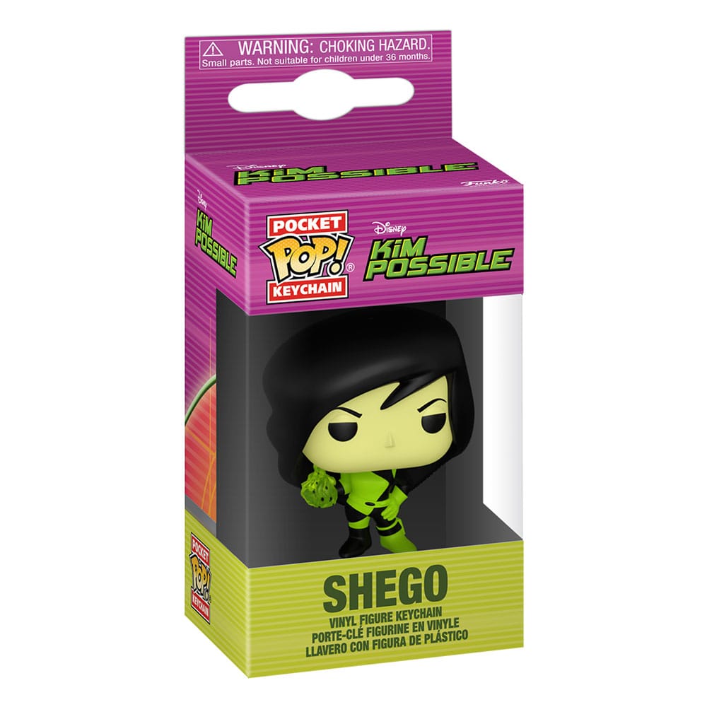 Kim Possible POP! Vinyl Schlüsselanhänger 4 cm Shego Display (12) - Versand: 5-7 Tage nach Bestellung