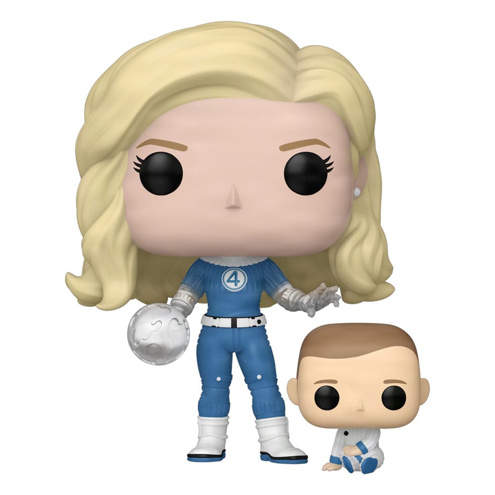 The Fantastic Four: First Steps POP! & Buddy Marvel Vinyl Figur Invisible Woman & Franklin 9 cm - Preorder - ETA: 18.10.2025