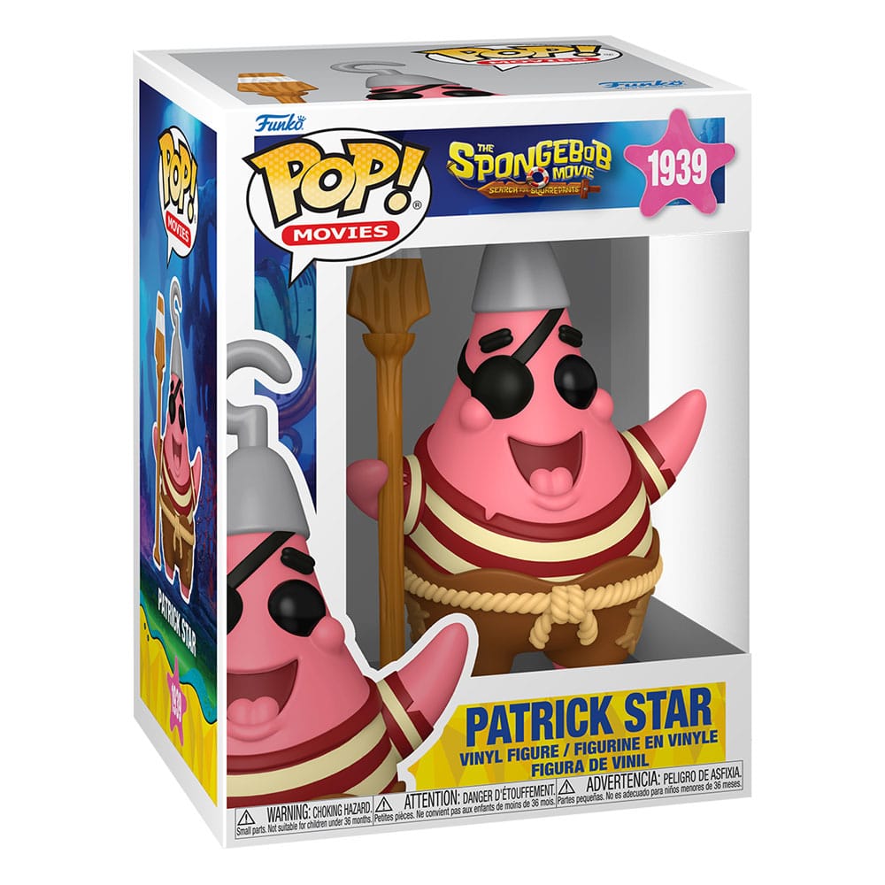 SpongeBob Schwammkopf POP! Vinyl Figur Patrick Star (Pirate) 9 cm - Preorder - ETA: 25.12.2025