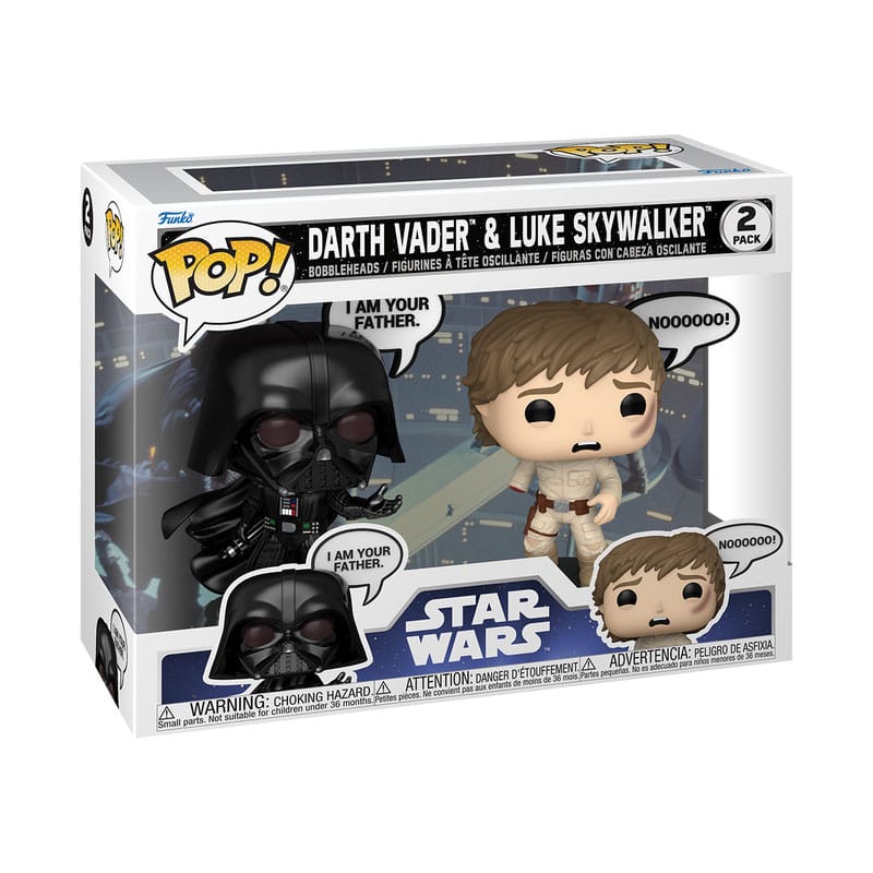 Star Wars: Sayings POP! Vinyl Figuren 2er-Pack Vader & Luke 9 cm - Versand: 5-7 Tage nach Bestellung