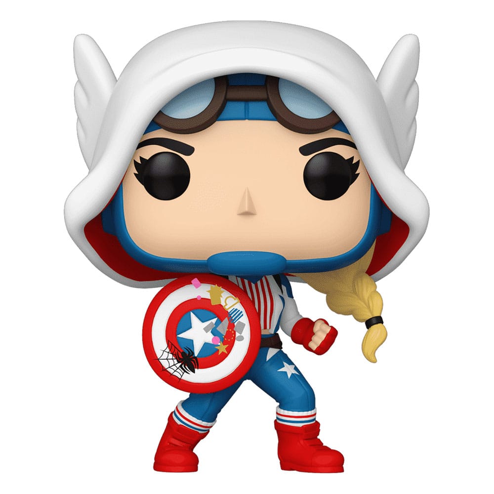 Marvel POP! Vinyl Figur Cap-Gwen 9 cm - Versand: 5-7 Tage nach Bestellung