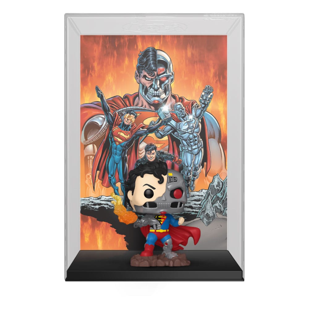 DC Comics POP! Comic Cover Vinyl Figur Cyborg Superman 9 cm  - Versand: 5-7 Tage nach Bestellung