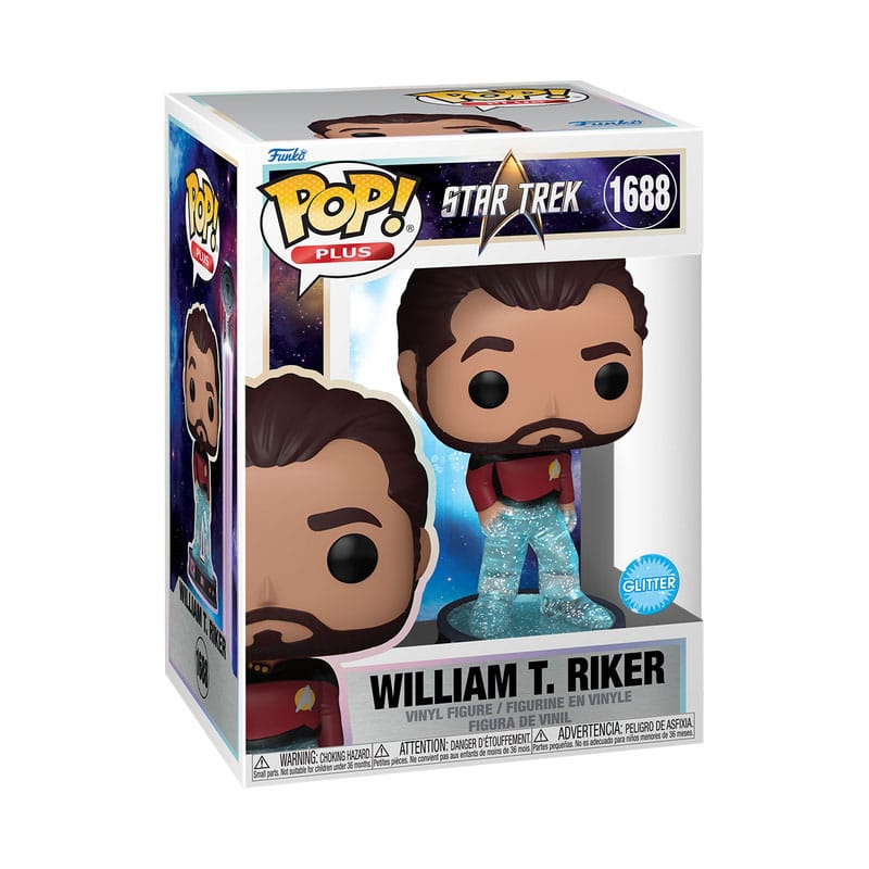 Star Trek Transporter POP! Plus Movies Vinyl Figur Riker 9 cm  - Versand: 5-7 Tage nach Bestellung