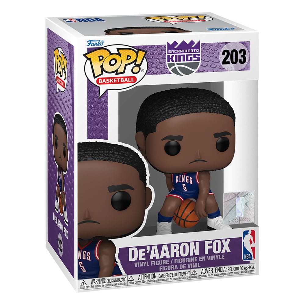 NBA Legends POP! Sports Vinyl Figur Kings- De'Aaron Fox(CE 24) 9 cm - Versand: 5-7 Tage nach Bestellung