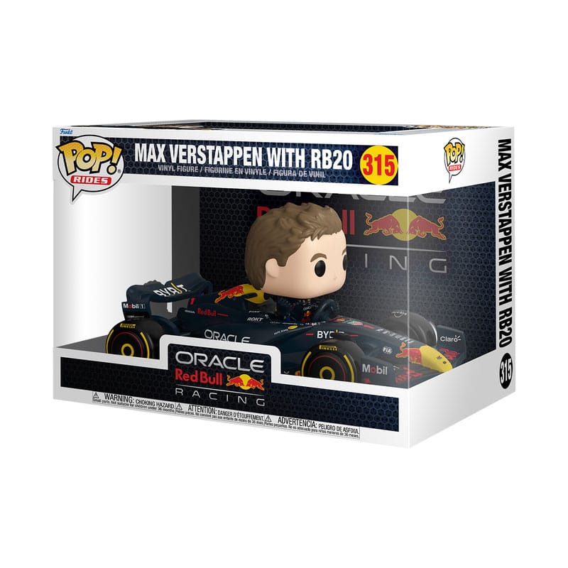 Formel 1 POP! Rides Super Deluxe Vinyl Figur RB- Verstappen w/RB20 15 cm - Versand: 7 Tage nach Bestellung
