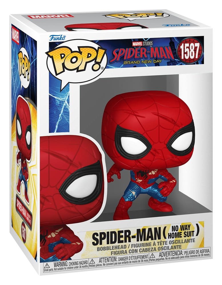 Spider-Man: Brand New Day POP! Vinyl Figur Spider-Man (No Way Home Suit) (Brand New Day) 9 cm - Versand: 7 Tage nach Bestellung