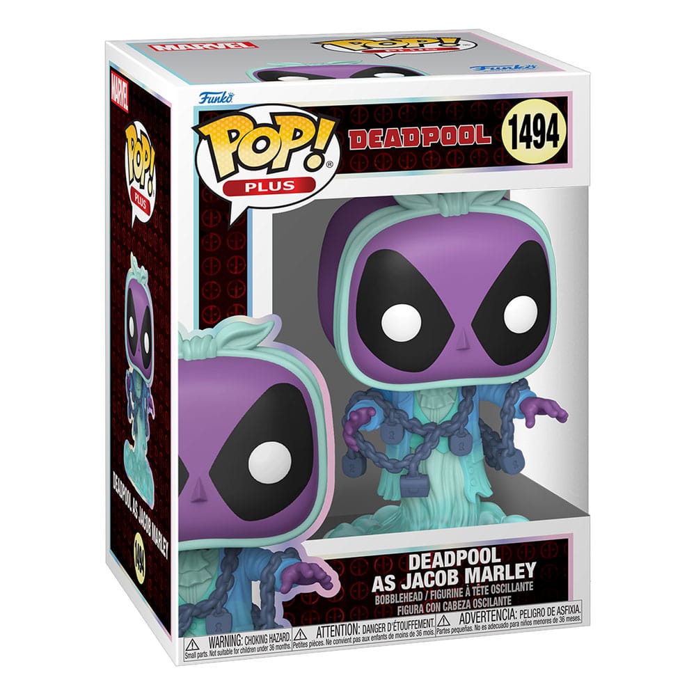 Marvel POP! Plus Vinyl Figur Deadpool as Jacob Marley 9 cm - Versand: 5-7 Tage nach Bestellung