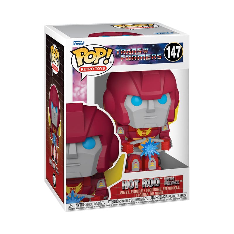 Transformers Retro Series POP! TV Vinyl Hot Rod w/Matrix 9 cm - Versand: 5-7 Tage nach Bestellung