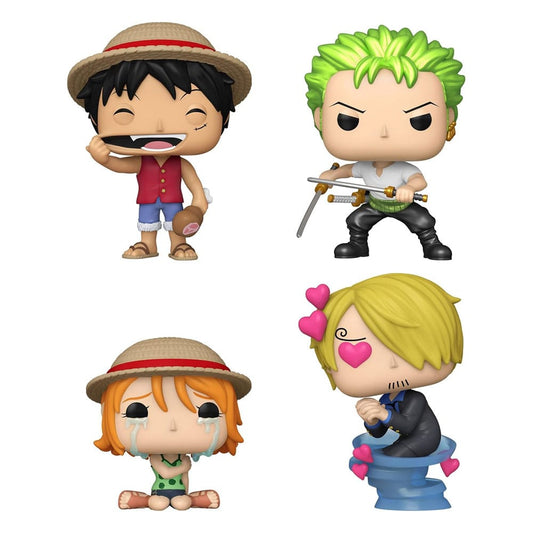 One Piece POP! Animation Vinyl Figuren 4er-Pack Refresh 4PK(EMEA) 9 cm - Versand: 5-7 Tage nach Bestellung