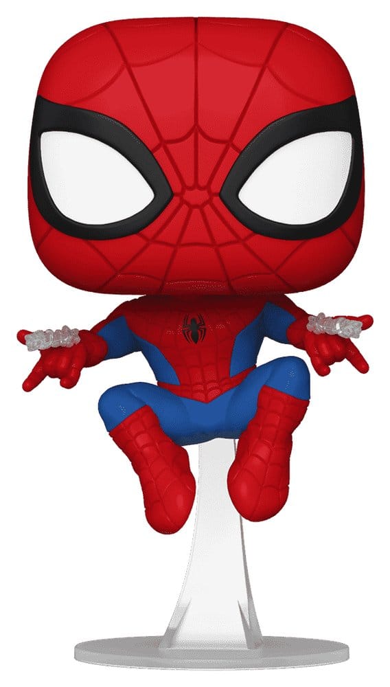 Marvel POP! Comics Vinyl Figur Web Spider-Man (Swinging) Exclusive 9 cm - Preorder - ETA: 25.09.2026