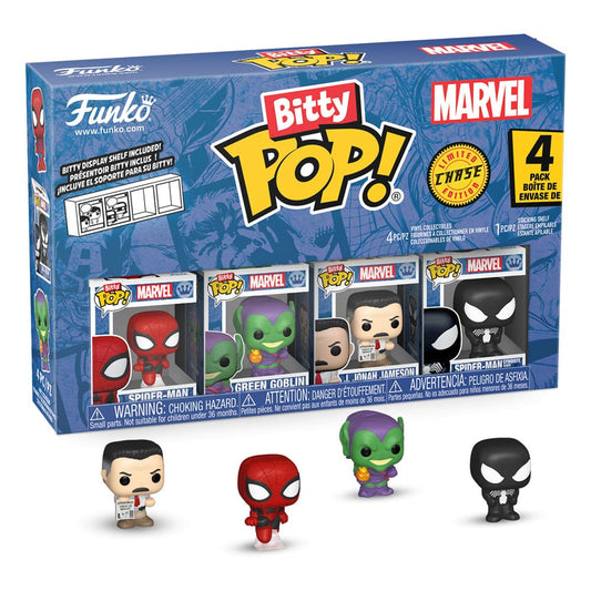 Spider-Man Bitty POP! Vinyl Figuren 4er-Pack Series 1 2 cm - Versand: 5-7 Tage nach Bestellung
