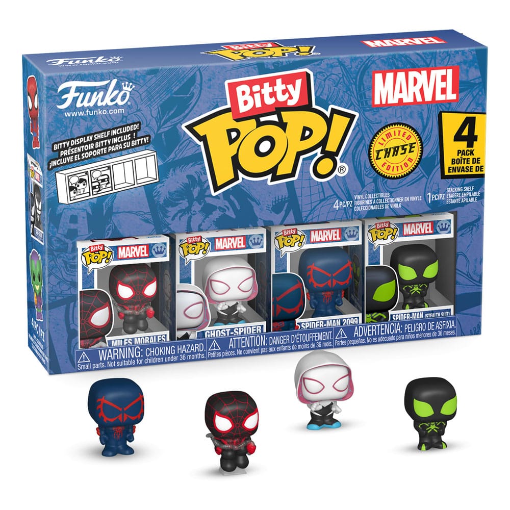 Spider-Man Bitty POP! Vinyl Figuren 4er-Pack Series 2 2 cm - Versand: 5-7 Tage nach Bestellung