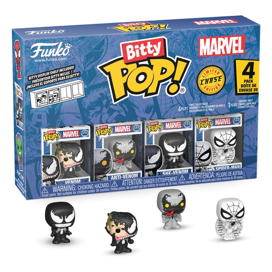 Spider-Man Bitty POP! Vinyl Figuren 4er-Pack Series 3 2 cm - Versand: 5-7 Tage nach Bestellung