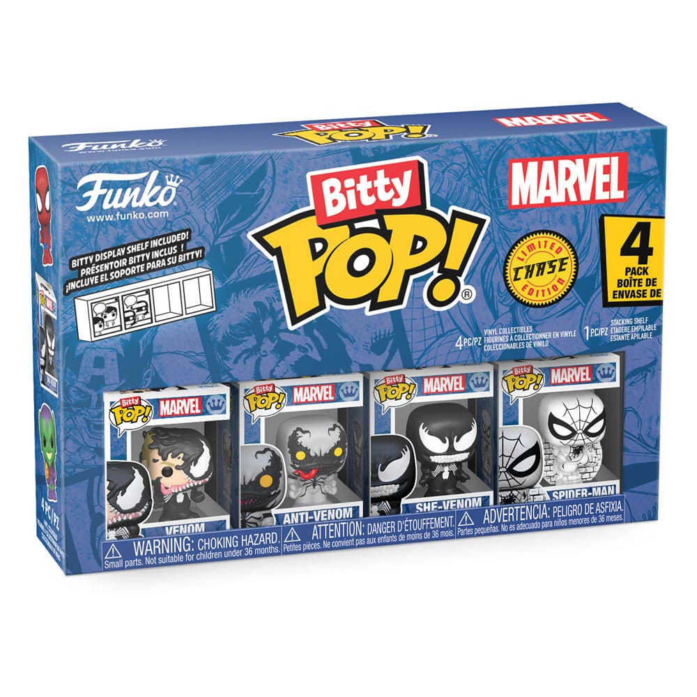 Spider-Man Bitty POP! Vinyl Figuren 4er-Pack Series 3 2 cm - Versand: 5-7 Tage nach Bestellung