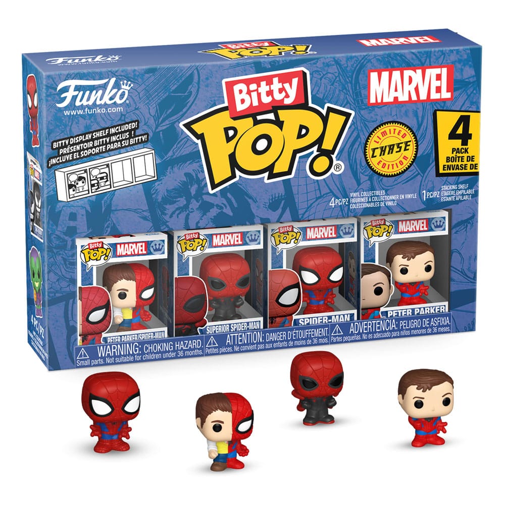 Spider-Man Bitty POP! Vinyl Figuren 4er-Pack Series 4 2 cm - Versand: 5-7 Tage nach Bestellung
