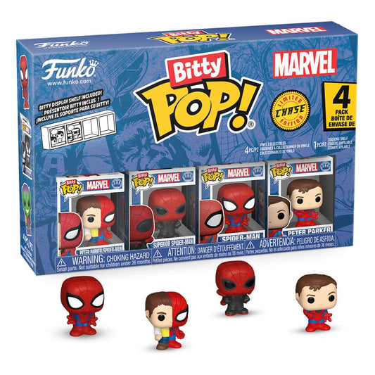 Spider-Man Bitty POP! Vinyl Figuren 4er-Pack Series 4 2 cm - Versand: 5-7 Tage nach Bestellung