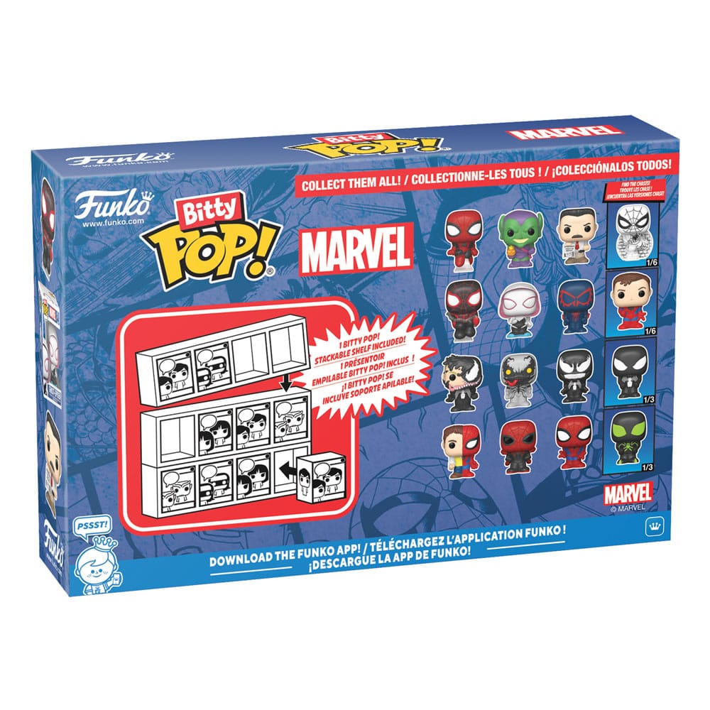 Spider-Man Bitty POP! Vinyl Figuren 4er-Pack Series 4 2 cm - Versand: 5-7 Tage nach Bestellung