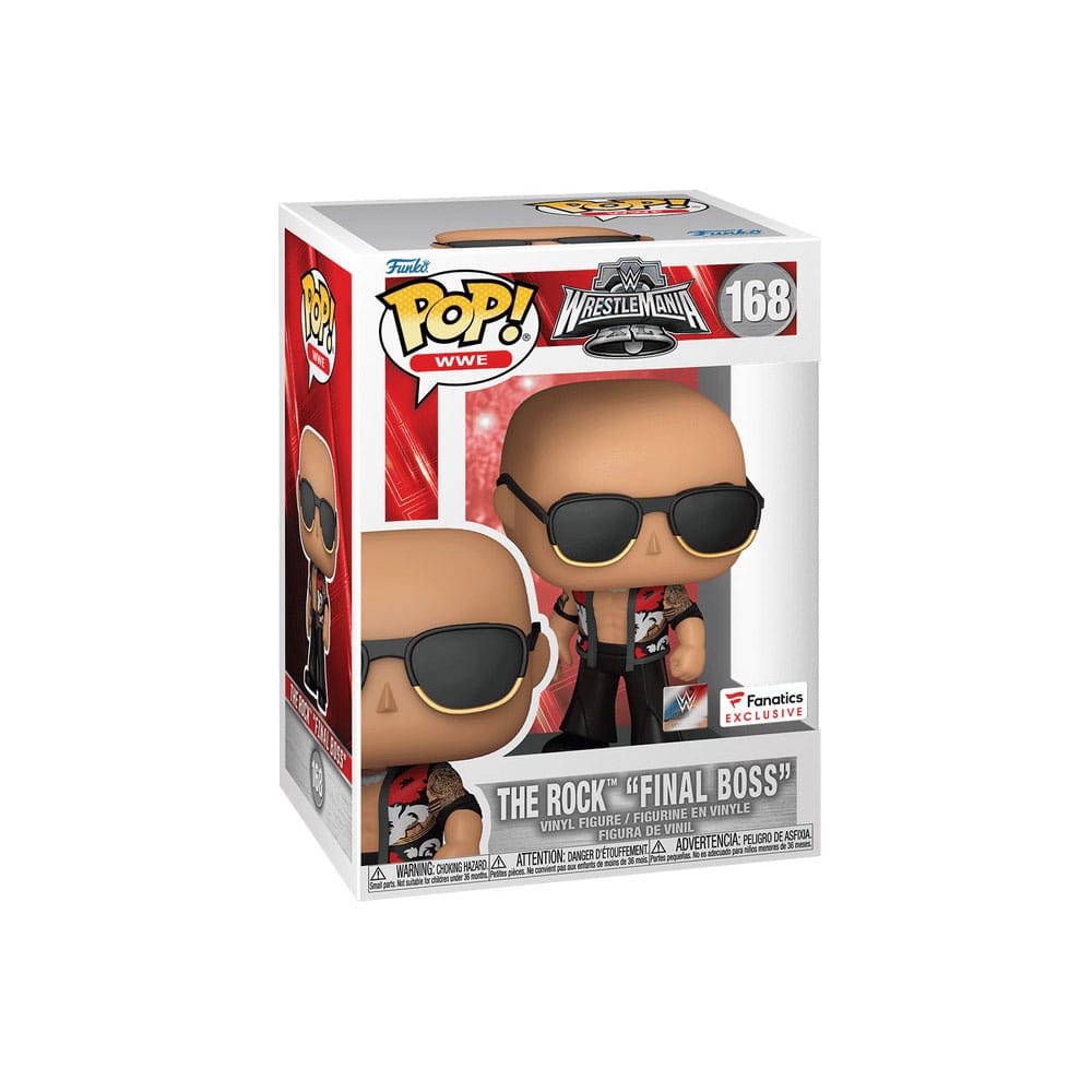 WWE POP! Vinyl Figur The Rock- Final Boss (WrestleMania 40) 9 cm - Versand: 7 Tage nach Bestellung