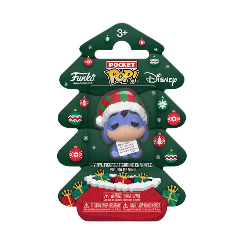 Winnie the Pooh Holiday 2025 Pocket POP! Vinyl Schlüsselanhänger Eeyore Tree Holiday Box 4 cm - Preorder - ETA: 25.10.2025