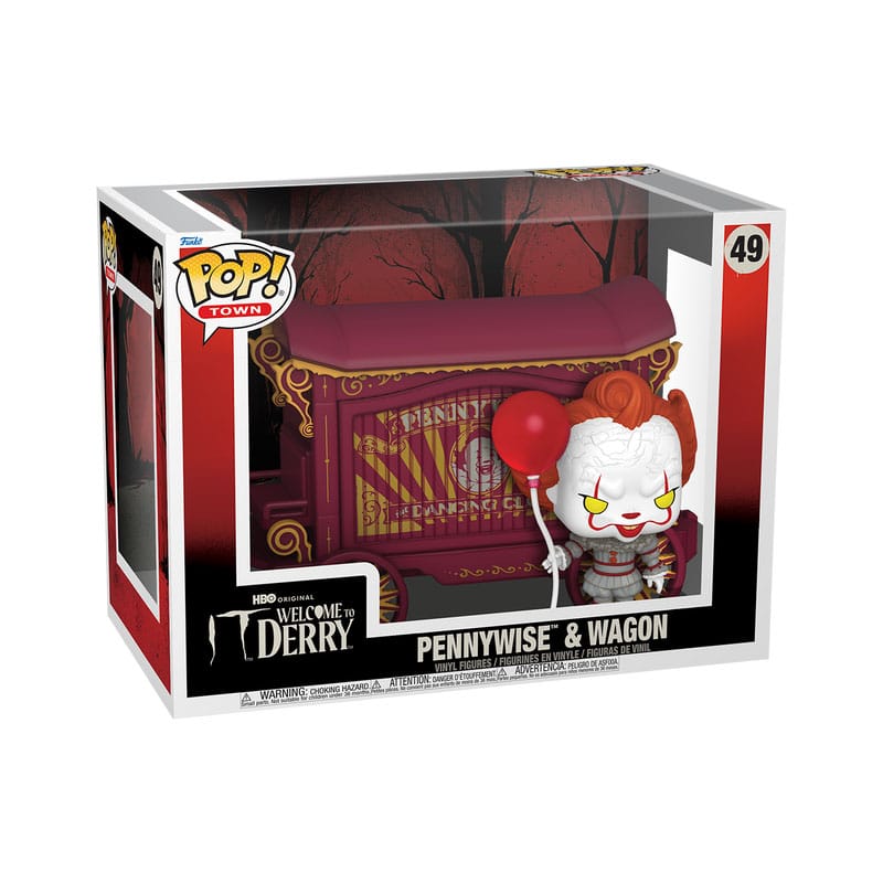 It-Welcome to Derry POP! Town Vinyl Figur Pennywise & Wagon 9 cm - Preorder - ETA: 08.08.2026
