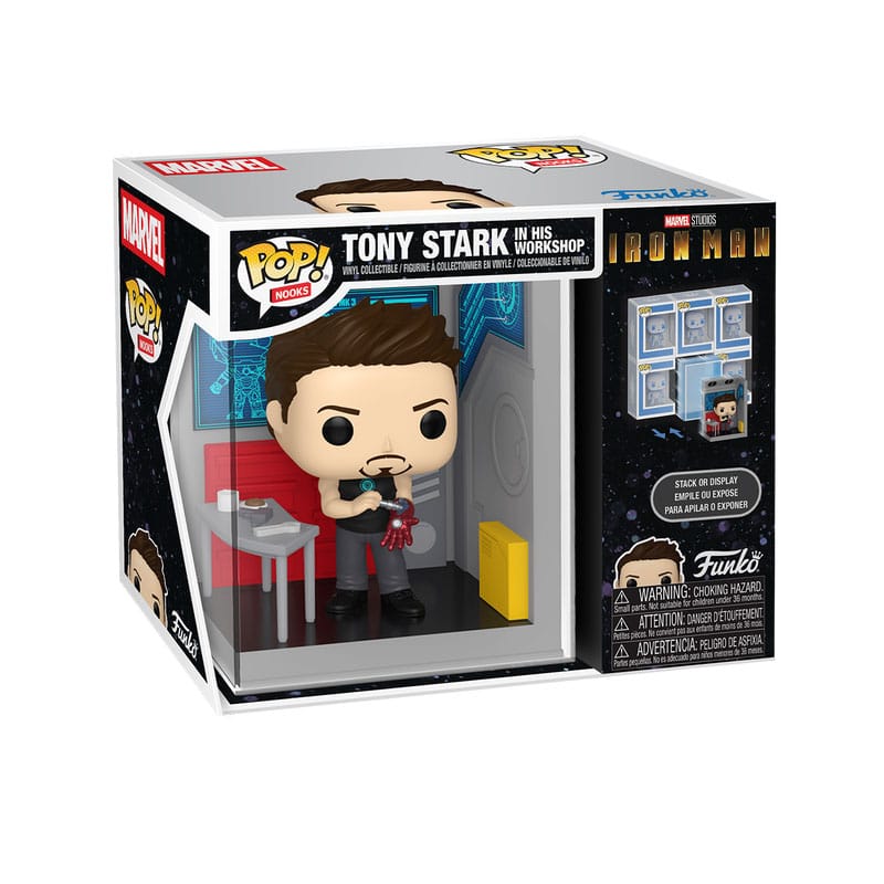 Marvel POP! Nooks Vinyl Figur Tony's Garage 9 cm - Preorder - ETA: 19.10.2025
