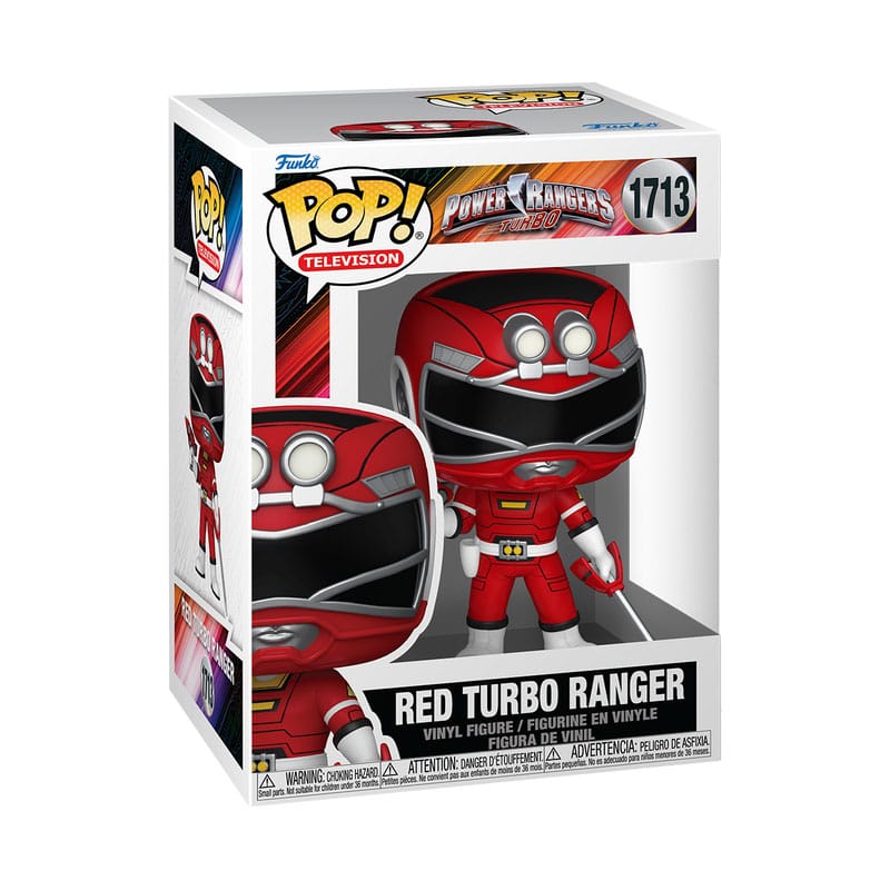 Power Rangers Generations (Tommy) POP! Movies Vinyl Figuren Turbo - Red Ranger 9 cm - Versand: 5-7 Tage nach Bestellung
