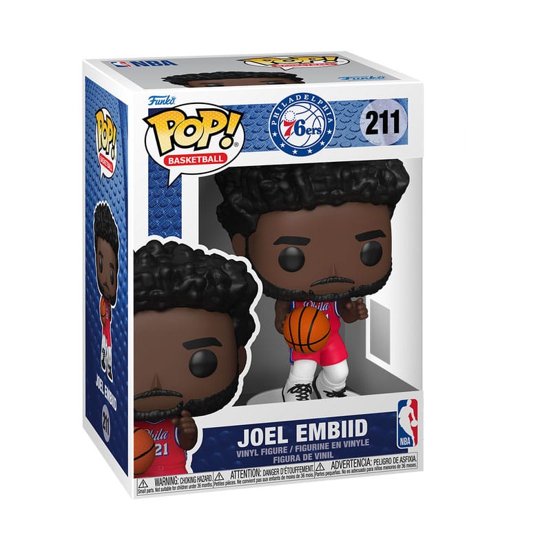 NBA Legends POP! Sports Vinyl Figur 76ers- Joel Embiid 9 cm - Preorder - ETA: 25.10.2025