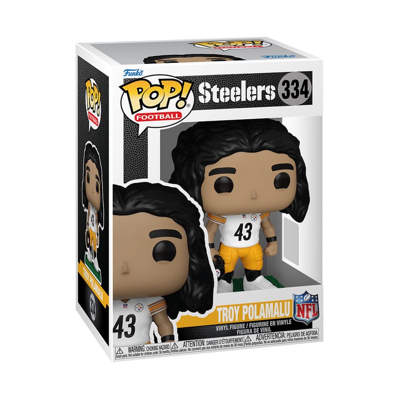 NFL: Legends POP! Sports Vinyl Figur Legends- Troy Polamalu(Steelers) 9 cm - Preorder - ETA: 25.12.2025