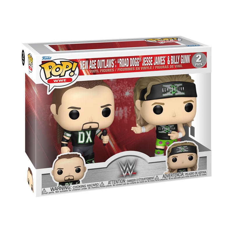 WWE POP! Television Vinyl Figuren 2er-Pack New Age Outlaws 9 cm - Versand: 7 Tage nach Bestellung